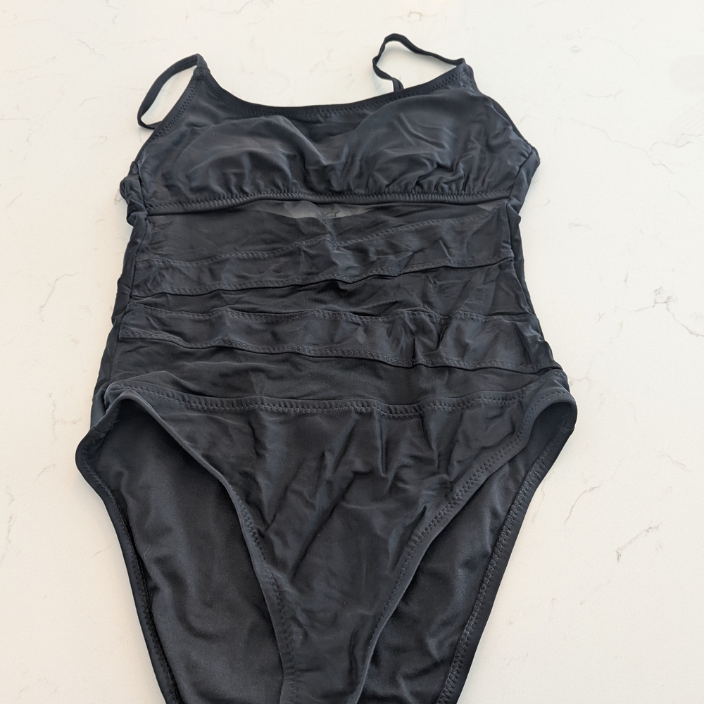 Shade & Shore Black One-Piece Swimsuit